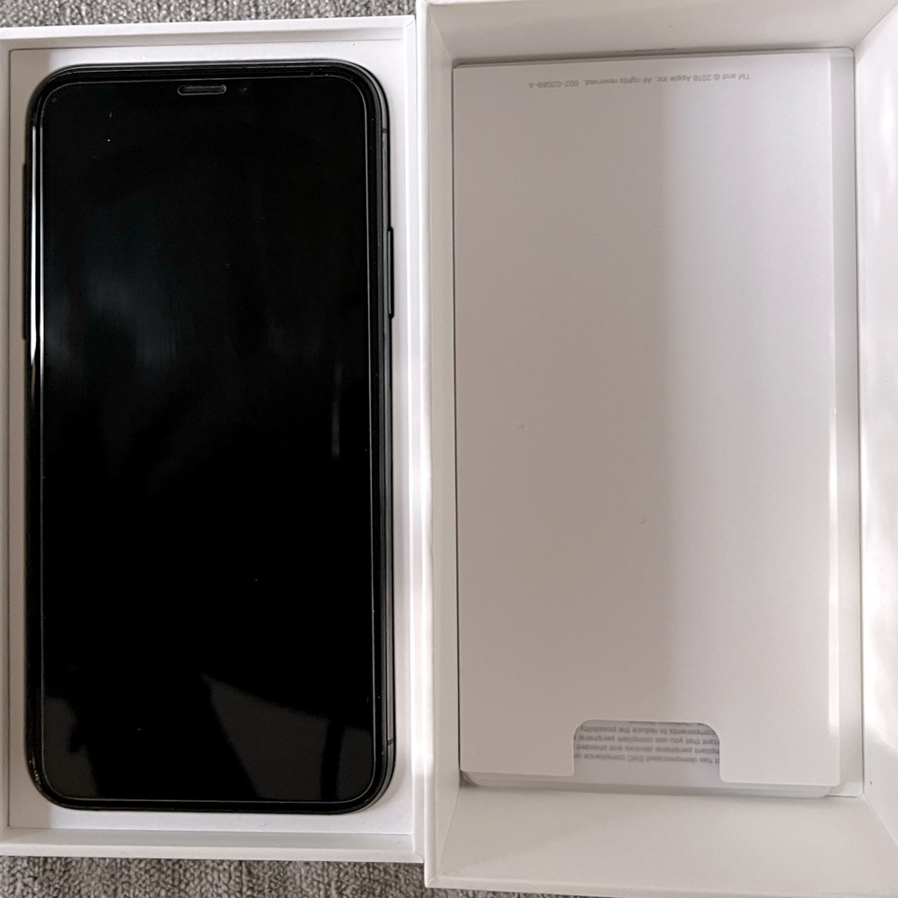 Apple iPhone Xs 256GB Space Gray Unlocked w/ Unused EarPods, USB Cable & Adapter